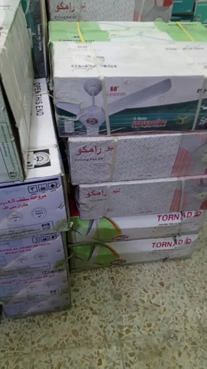 بفضل الله وصلتنا بناكت جميع الماركات راح يكون سعر 35 للقطه الكارتون تحتوي على 3مراوح  للتواصل واتساب ***********
