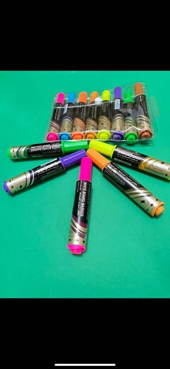 اقلام سبورة ضغط 🖍🖍
سيت ٨ الوان ب٢٠٠٠ دينار فقط 

#مكتبة_الباهر
#العنوان_عنه_نهايه_شارع_الحضره_قرب_جامع_النور
للتواصل معنا مراسلتنا على الخاص او على الارقام التالية 
***********
***********
علما يوجد توصيل داخل قضاء عنه ب ١٠٠٠ دينار فقط
