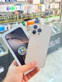 ايفون 16 برو ماكس نضيف جدأ ذاكرته 256 نموذج m بطاريته 98% بصمه بيه مشك...