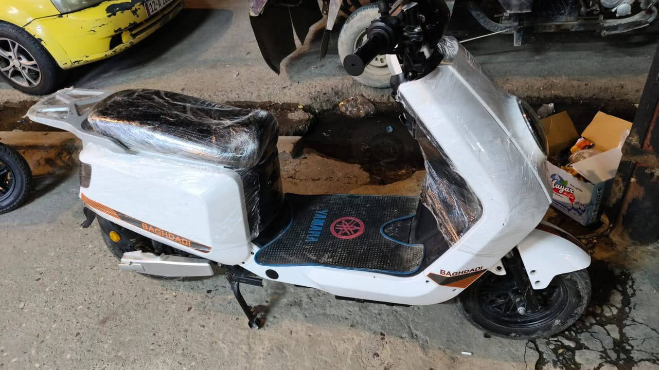 دراجه شحن بغدادي ماطور جديد بعدو مستخدم ٤ايام سبب البيع محتاج فلوس ماطور اخو الجديد سعر الماطور ٧٠٠الف وبي مجال بسيط للطيبين/*********** للتواصل واتساب
