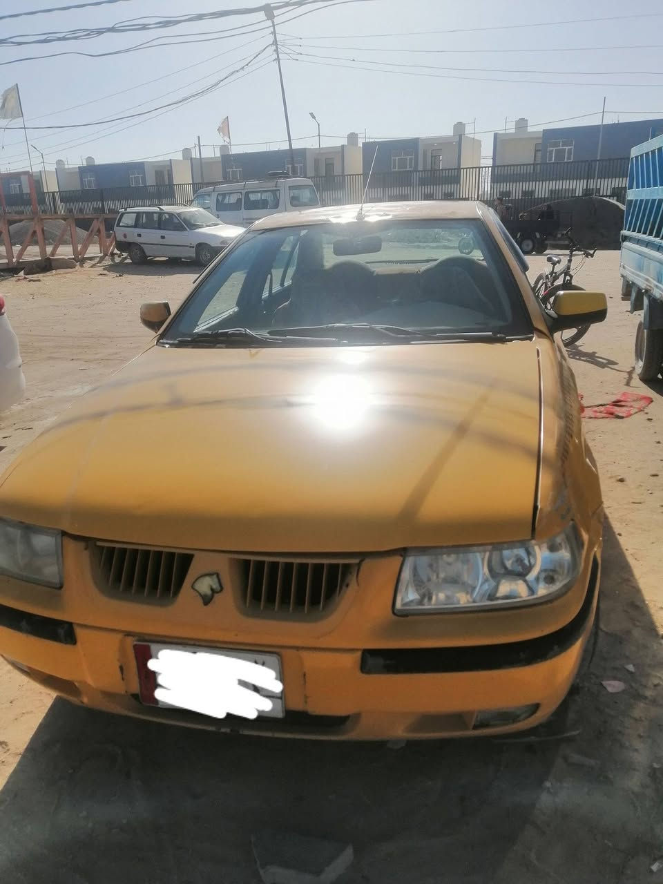 سلام عليكم سمند للبيع موديل 10 تكسي رقم نجف مشروع وطني مكانها نجف كوفه للأستفسار اتصل على الرقم *********** سعرها 30ورقه وبيها مجال
