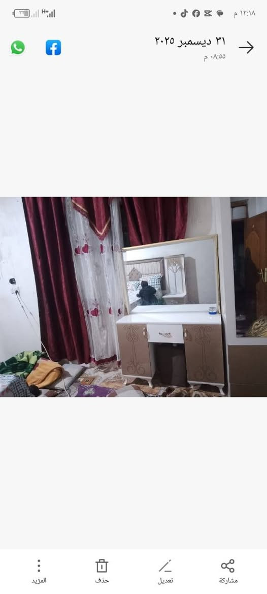 غرفة تركي ٩ قطع شرط النضافه والقوه والمتانه سعر ٨٥٠ للاستفسار الاتصال على الرقم *********** ♥️😊💕
