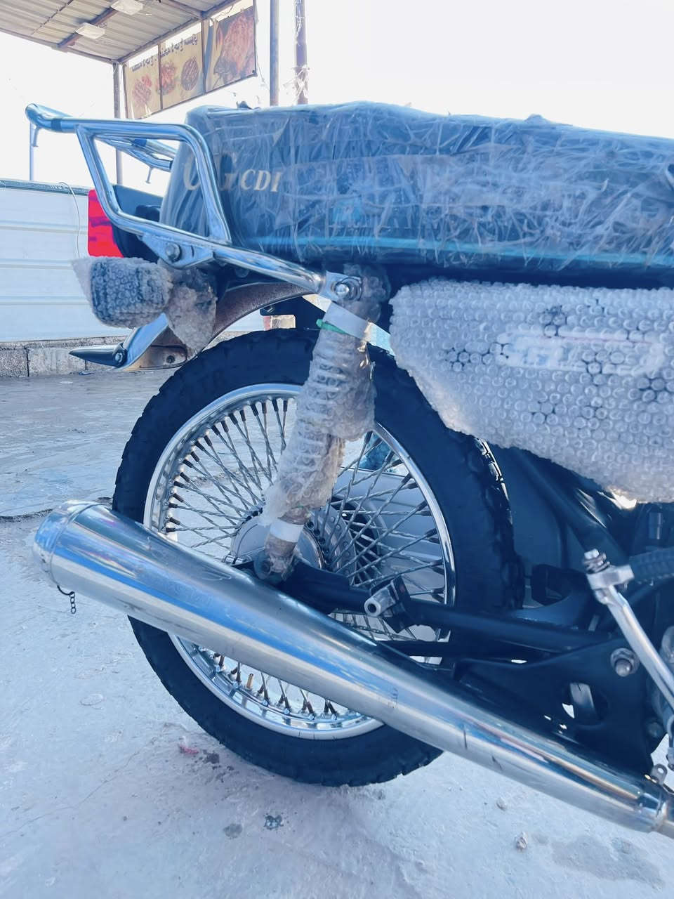 السلام عليكم
تايكر للبيع ☠️
الماطور نضافه فول دبلات امامي خلفي جديد 
اشاير جديد 
لايت جديد
كماليات عله اخر شي 
متواجد خاص او اتصال 
***********
