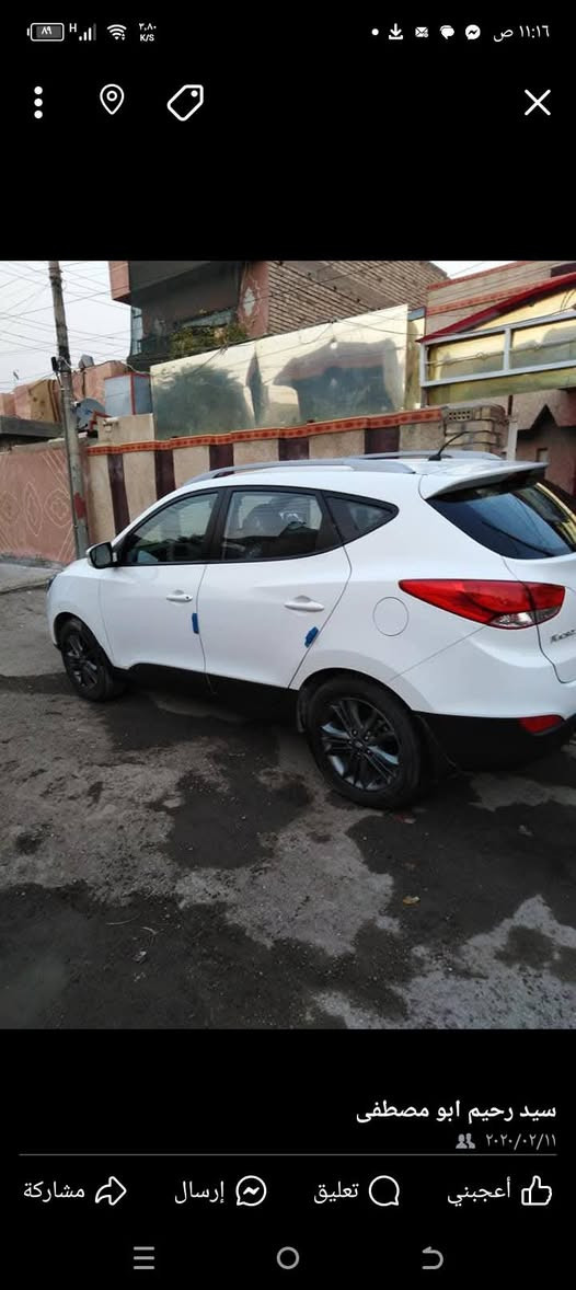 توسان بيضاء موديل15 خليجي نضيفه بيها صبغ بخشم البنيد مقدار شبر بحيث الراديترت  واللغود مكفوله سعرها 153ورقه عنوان بغداد الغزاليه موبايل ***********
