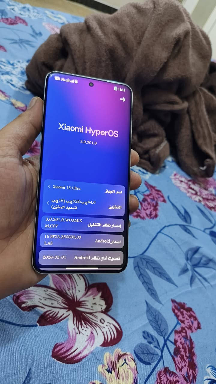 Xiaomi 15 Ultra
شاومي 15 الترا نسخه عالميه 

جهاز غني عن التعريف مواصفات قويه جدا

ذاكره /512

رام /16+16

الشاشه /(LTPO AMMOLED (2k /120 hz

المعالج / سناب دراگون  8 ايليت

نظافه /95 والصوره كدامك نضيف جدا

صحه البطاريه /97 
حجم البطاريه / 5410 مللي 

 ملاحضه /الجهاز بدون ملحقات وياه كفر ولاصق شاشه ولاصق حمايه الكاميرات وانطي وياه شاحن سامسونك اصلي وكاله تدعم الشحن السريع 

الجهاز مكفول كفاله عامه مابي ولاغلطه

للبيع او مراوس حسب القناعه 

السعر /950 الف وبي مجال جدا بسيط الي يشوفه هواي يعبر المنشور وشكرا اله 

والشراي يدخل خاص وبخدمته 

مكاني بغداد /الزعفرانيه


**إذا كنت صاحب هذا الإعلان وتريد حذفه لأي سبب، رجاءا أرسل رسالة إلى الدعم الفني**