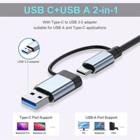 محول 8-في-1 • USB 3.0 5Gbps • قارئ SD/Micro