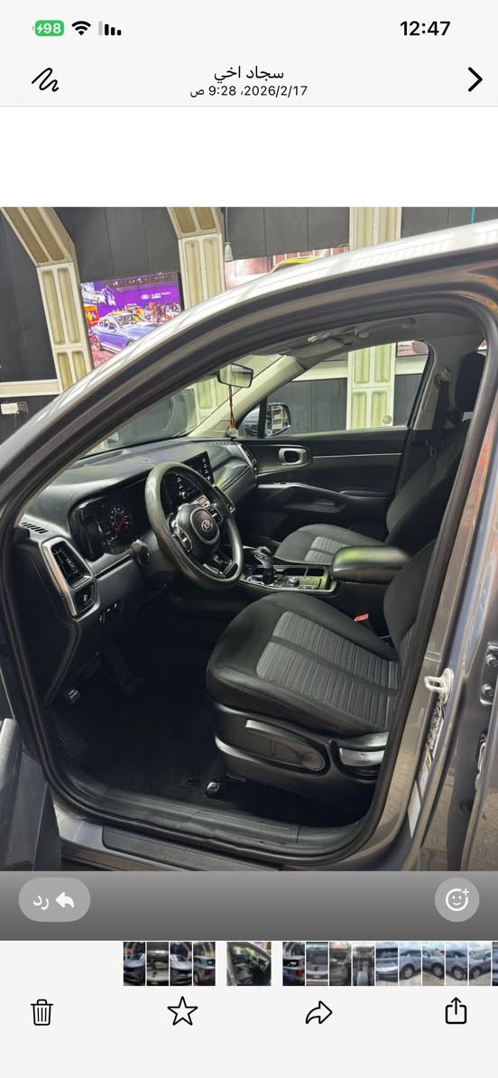 سلام عليكم  للبيع كيا سورنتو موديل 2021 ضرر دعاميه خلفيه وجنطه بارد الصور مرفوقه بلمنشور  
ويبيها بلعراق صبغ جاملغ خلفي وباب خلفي كلير فقط 
7 راكب 
4 سلندر 
شاشه 
كامره 
حساس 
فور ويل 
رقم بغداد تحويل ثاني يوم 
السعر170  مجال بسيط رجاء الشراي يتصل 
الخاص مغلق 
***********
