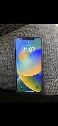 12pro max  نيلي  ذ256 بطاريه 91  الشاشه مبدله اصليه من ابل  الجهاز وتر...