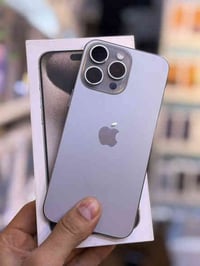 ايفون 15 برو ماستر ضمان وكاله شرق اوسط اصلي  ذاكره 512 نص تيره بطاريه ...