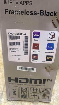 ‎شاشه LG 50بوسه 4K 120هيرتز جديده ممفتوحه من الكارتونه السعر ٣٥٠رقم 07...