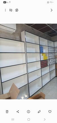 رفوف عدد ١٠ للبيع الواحد ب ٤٥ الف مكان زعفرانيه جدد 07735952707