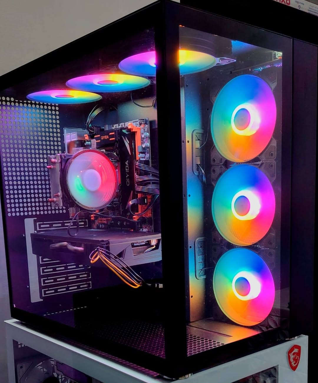 ‏تحيه طيبه للجميع
‏متوفر تجميعة للبيع كيس 
‏
‏
‏CPU INTEL XEON 2680 V4  14 CORE 28 THERADS
‏COOLER CPU 120M RGB 
‏M. B INTEL X99 QIYIDA DDR4 
‏RAM 16 GB DDR4 
‏GPU RX 580 8GB X2 FAN 
‏CASE GAMEMAX X6 FAN RGB 
‏POWER 500W PLUS 80 
‏SSD 256 GB 
‏السعر 480الف معه UPS وهارد خارجي500
‏مكاني البصرة ابي الخصيب لا يوجد توصيل
‏للتواصل *********** واتساب فقط
‏
