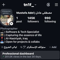 حساب إنستغرام  1_ . العدد.. 146k 2_. الأنشاء 2013 .. ضد الباندا  3 الس...