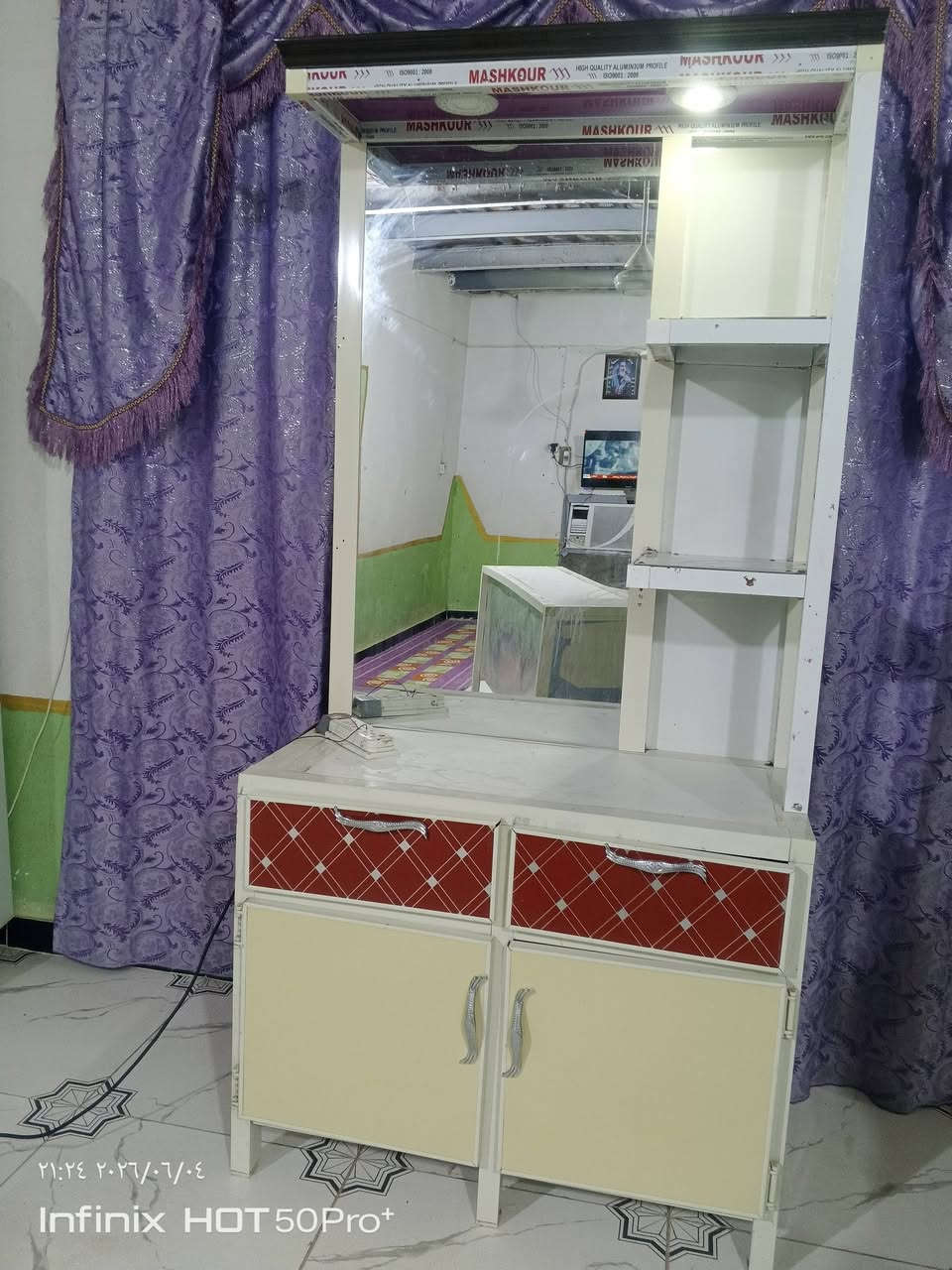 كاونتر مترتين ونص  كاونتر مترتين سنك وملحق  متر ونص  ميز تواليت انميوم***********
