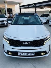 سورنتو 2023 فول 1/1 بصمه بانوراما  كشنات جلد + كهربائي  كشنات حار بارد...