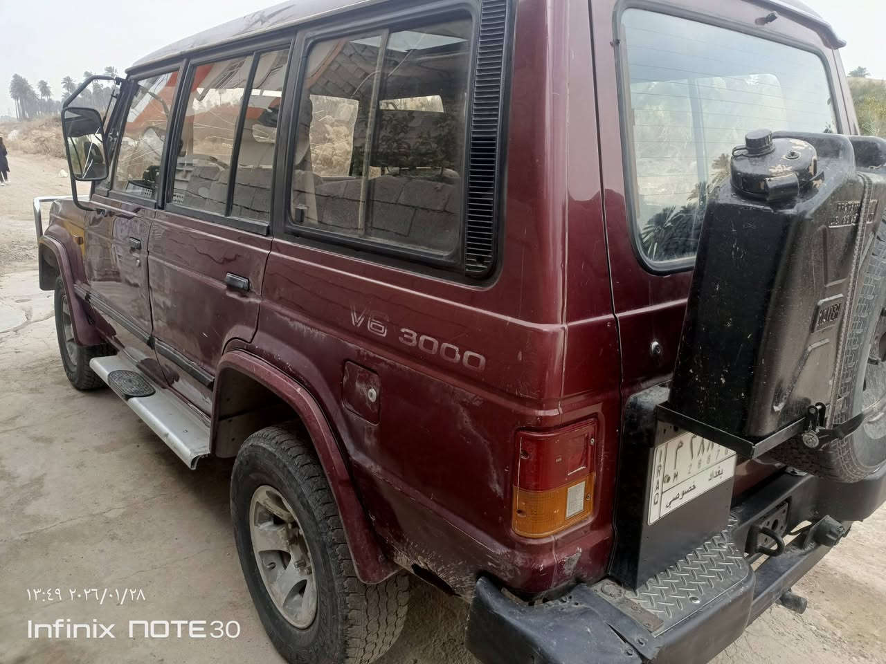 سلام عليكم ورحمه باجيرو موديل 93 لبيع سياره مكينه صاله 15يوم من شاده مال حاوية مكينه  ثنين ونص لا ضربه ولا صبغ بعده عل بلاد بس بنيد يحتاج صبغ  سعر 33وبيه مجال *********** عنوان بغداد
