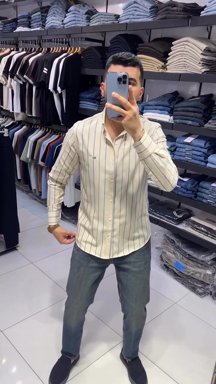 قميص ماركه خامه قطن ١٠٠٪؜ متوفر ب2 الوان فقط ✅
قياسات  S M L XL XXL القياس المعروض M
المنشئ تركي 
توصيل بغداد 5 الف 
توصيل محافظات 5 الف 
العنوان بغداد _ مول زيونه _ الطابق الاول _ مقابل الدرج الكهربائي ازياء بيدرو 
للحجز مراسله الصفحه او الاتصال على الرقم 
***********
