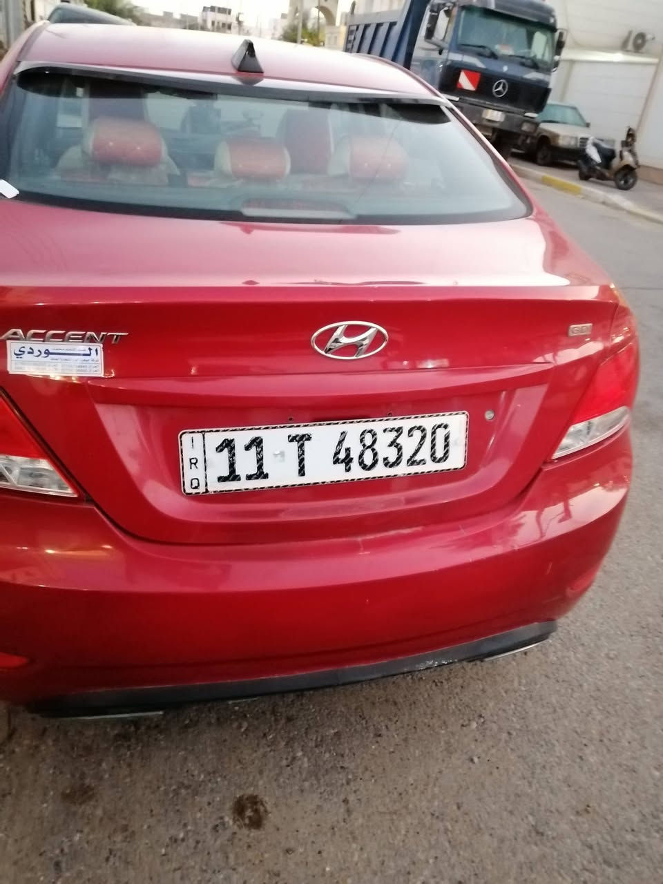 سياره اكسنت للبيع موديل ٢٠١٧ اللون احمر تحكم ستيرن حساسات أمامي خلفي رقم بغداد الجديد جاهزه السياره من كلشي السعر ٩٢ ورقه الاستفسار التواصل ع الرقم *********** اتصال أو واتساب
