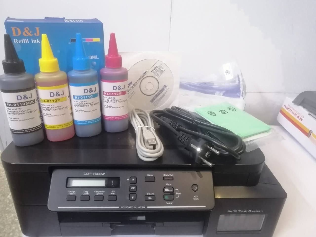 السلام عليكم
طابعة برذر  T520W ياباني الاصلي
 واي فاي 📲
نظيفة جداااا جدااااا جداااا
مواصفات الطابعة
طباعه - استنساخ - سكنر
ملون - و عادي 🎊
نظام 4 الوان🎨
طباعة حجم صور و A4🌿
منظومة تعباه خارجيه سعره ١٠ الالف السيت الاربعه اسود و احمر واصفر وازرق🌈

المكان بغداد الكرخ
للاستفسار خاص


**إذا كنت صاحب هذا الإعلان وتريد حذفه لأي سبب، رجاءا أرسل رسالة إلى الدعم الفني**