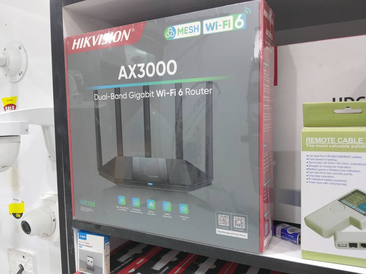HIKVISION AX3000
أداء قوي وسرعة فائقة مع أحدث تقنيات Wi-Fi 6 لتغطية أوسع واتصال أكثر استقرار 🔥📶

✅ سرعة تصل إلى 3000Mbps
✅ يدعم تقنية Wi-Fi 6 الحديثة
✅ Dual-Band بتردد 2.4GHz و 5GHz
✅ دعم تقنية MESH لتوسيع التغطية
✅ منافذ Gigabit لسرعة إنترنت أعلى
✅ مناسب للألعاب والبث المباشر والكاميرات
✅ اتصال ثابت لعدة أجهزة بنفس الوقت
✅ تصميم أنيق وأداء احترافي

📡 يمنحك تغطية قوية وسرعة ممتازة داخل المنزل أو المكتب مع تقليل التقطيع وتحسين استقرار الشبكة.

📍 العنوان:
ذي قار - الناصرية - قرب المدينة المائية
مكتب المهندس

📞 المبيعات: ***********
🛠️ الصيانة: ***********

🚚 توصيل لجميع أنحاء العراق
💥 متوفر الآن بسعر 60 الف
