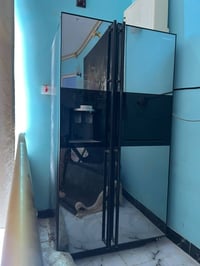 ثلاجة و مجمدة وبراد 🙏♥️ سامسونج أصلية انفيتر بابين مستعملة السعر 600 ا...