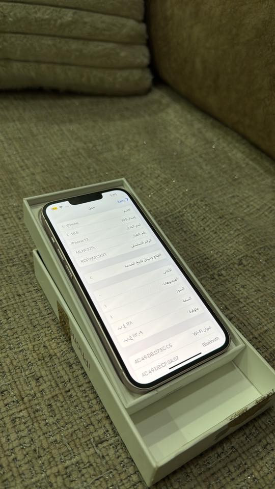 13 ياباني ذاكرة 128 بطارية 71 ما مفتوح نضيف الموبايل كلش كامل ملحقات للستفسار (***********)
