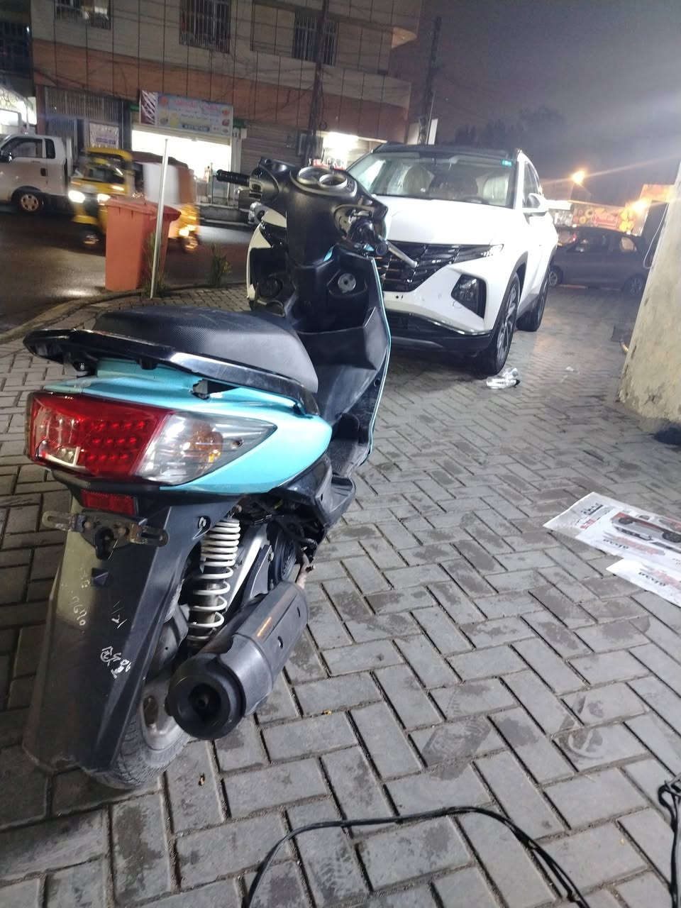 السلام عليكم سكنس نوزل نضافة ١٠٠/١٠٠ بس العيب البيهة كفر تجاري الدراجة صارلهة ٥ أشهر من نازل من الرمبة بيهة كلجات جيسو مكينة ناعمة مكاني بغداد الشعب ***********
