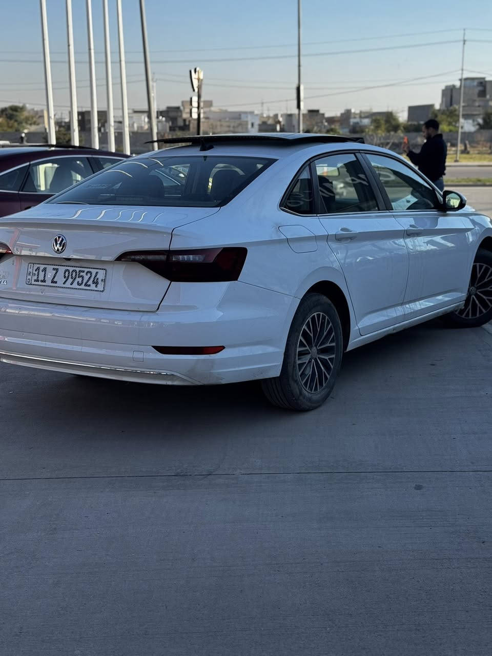 السلام عليكم جيتا للبيع مديل 2020 محرك 14 توربو مواصفات  R line رقم بغداد مشروع وطني بسمي تحويل بكل المحافظات
سيارة فول فول مواصفات 
بانوراما 
بصمة بصمة ابواب بصمة صندوك
شاشة كار بلي كامرة دوارة
نقاط عمياء بالمري
رادار امامي وخلفي
نظامم توقف ذاتي 
فول تحكمات ستيرن
كشنات جلد مع تدفئة كشنات
سيارة ماشية 48 الف حقيقي سيارة كلش نضيفة وجديدة
حادث سيارة 3 قطع سطحي بدون دواخل ولا شاصي شرط وهلال الجاملغ صبغ 
مكان السيارة كركوك 
السعر 138 وبيها مجال
رقم مبايل ***********
