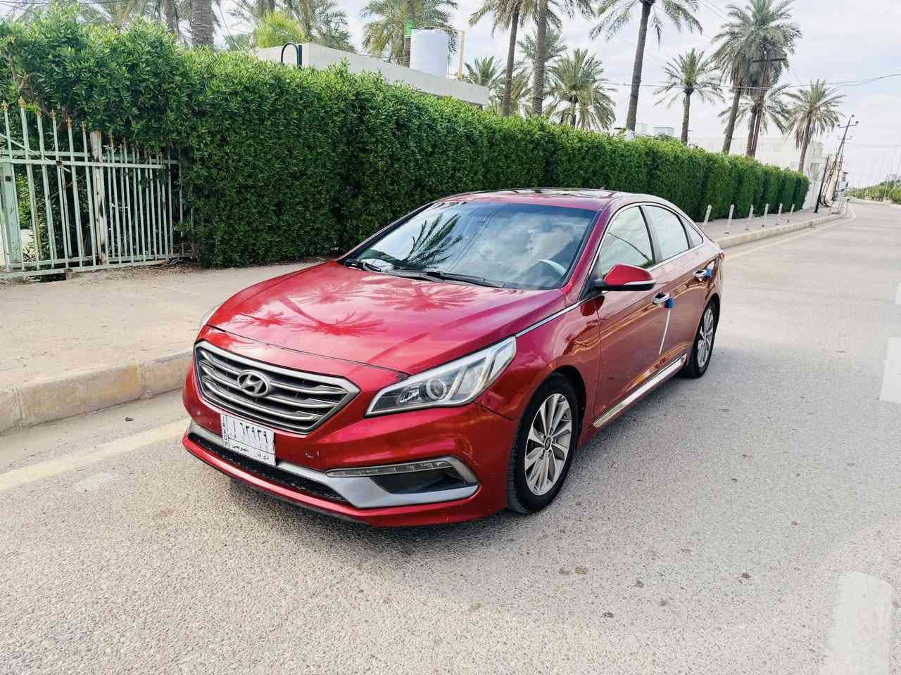للبيع سوناتا 2016 سبورت دبل كزوز بصمه جلد فتحه تبديل باب السايق وصبغ بجاملغ الامامي السعر 115 ورقه مكان العماره ***********
