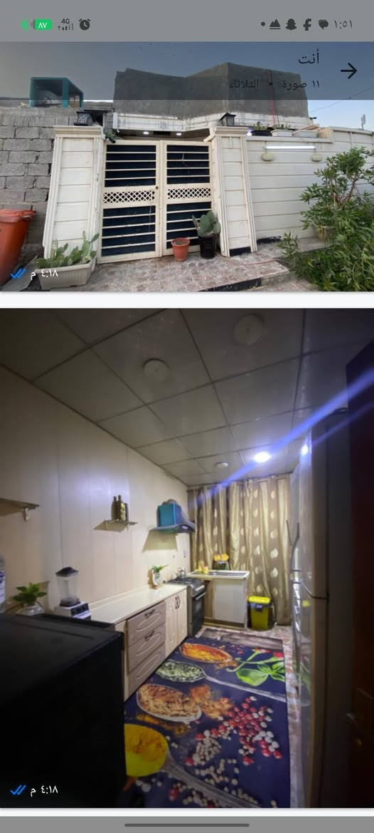 بيت لبيع مساحته 100 متر سنت 52 قرب مدرست حمرابي اهلي سعر 60مليون وبي مجال رقم ***********
