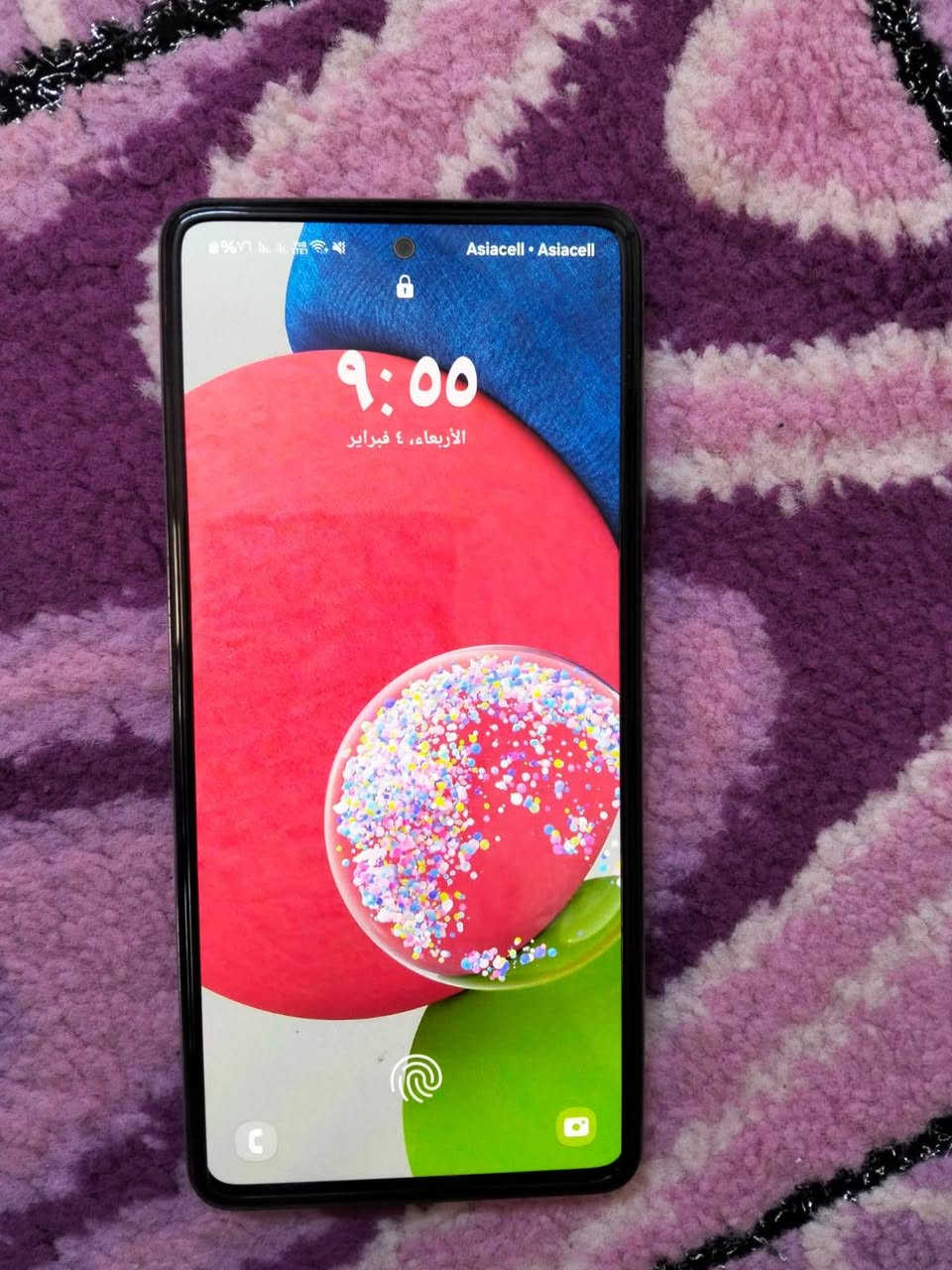 للبيع سامسونك a52s كفاله عامه معالج 778 ذاكره 256/8 صوت ستريوه شاشه سوبر امولد بصمه بالشاشه ضمان اسبوع للبيع قفل قفل قفل 175 للاتصال ***********
