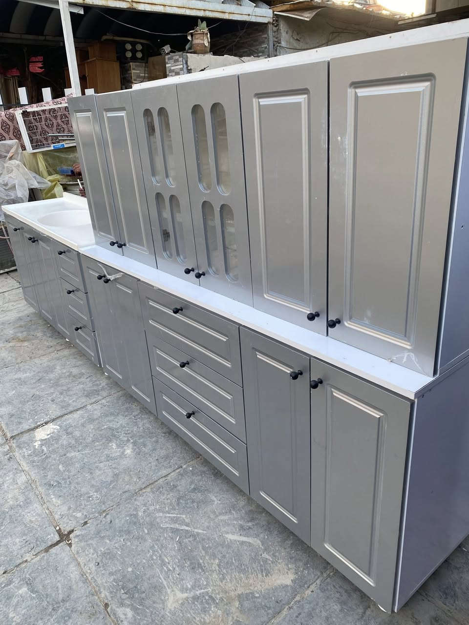 ‏
￼ سلام عليكم كاونتر للبيع تركي نظافة 100% ثلاث قطع مرمر السانك السعر300 العنوان بغداد شارع فلسطين رقم الهاتف ***********￼
