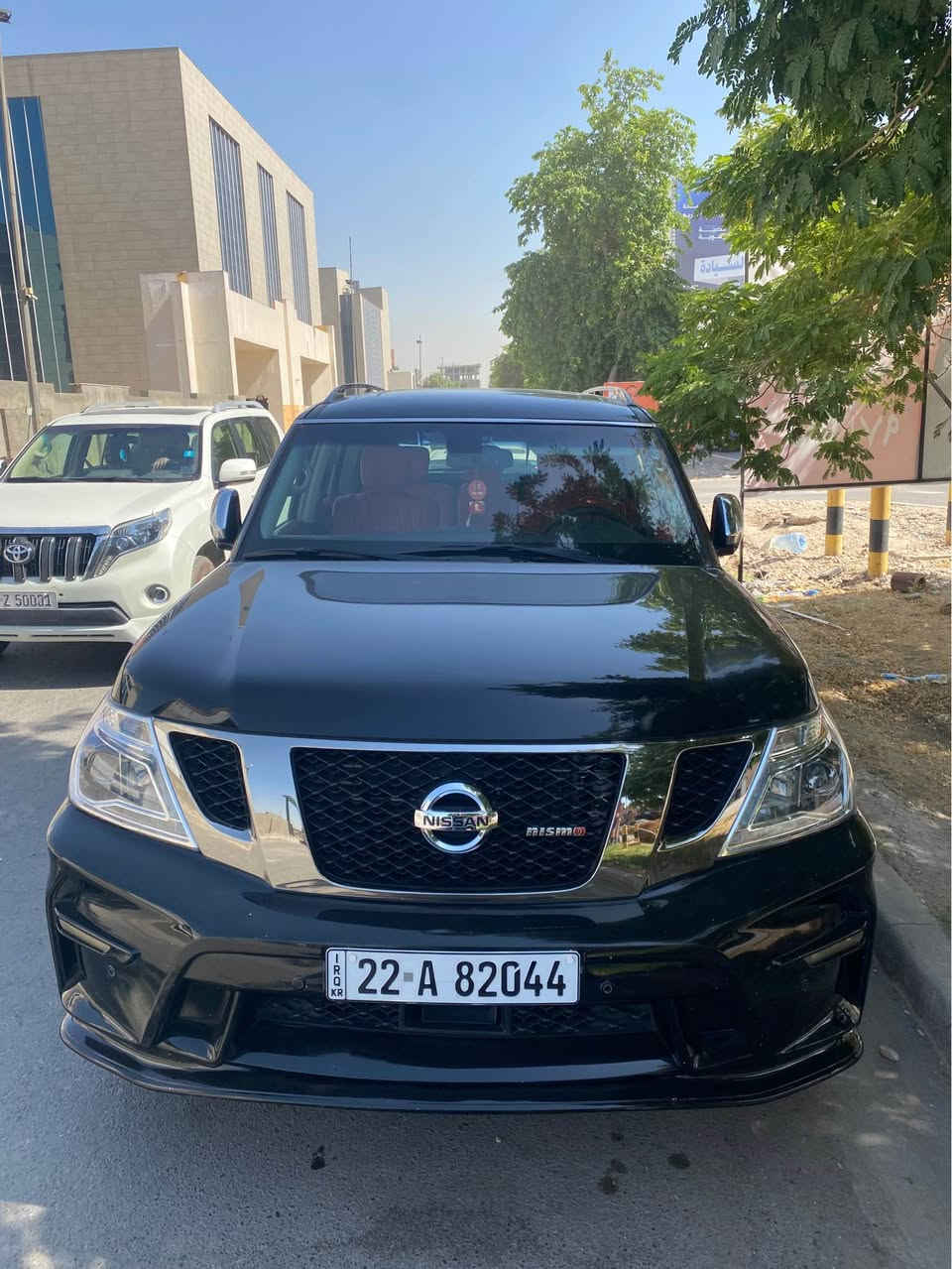 نيسان باترول سيف العرب وارد امريكي (ارمادا)
موديل 2017 محدث نسمو داخل خارج
سلايد
حساسات امامية خلفية
رادار امامي خلفي+كامرات 360درجة
توقف ذاتي امامي خلفي 
رادار تفاعلي
نقطة عمياء
مري شفط وتعتيم ٣ مرايا
مري قلاب عنده الرجوع
بصمة تشغيل 
تشغيل عن بعد
ويل كب حجم 20
كشنات كهرباء امامية
كشنات خلفية كهرباء
ستيرن كهرباء
صندوك شفط كهرباء
كشنات جلد تدفئة
نظام سماعاتBOSE دمام
اشاير بلمري
تبريد مركزي 
تبريد منفصل تحكم بلجهتين الامامية
كشنات خزن
مكينة الجبيرة 400حصان
8 سلندر 5600 
السيارة عليها ادامة كاملة وبدون نقص برغي 

السياره بدون ايرباك ودواخل نهائيا 
صور الحادث بالمنشور 
كير و محرك مكفول برغي ما مفتوح

العنوان بغداد البنوك 
*********** بغداد, العراق
