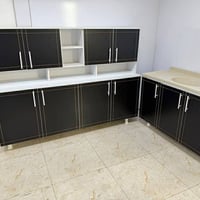 كاونتر خشب • مترين • ٣ قطع