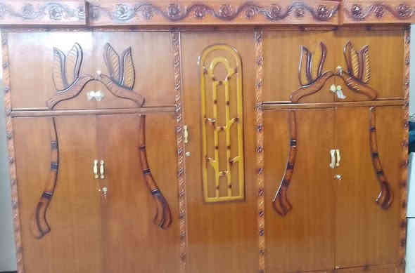 غرفة نوم مستعمله صاج سوكي شغل وسط كنتور خمس ابواب ملحق للبيع السعر 500 ألف وبيها مجال للطيبين عنوان بغداد حي العامل حي الحسين شارع البقلاوة مقابل روضه المهندس الصغير ***********
