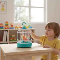 قفص طيور صوتي • لعبة أطفال • ٢٠×١٠٫٥سم