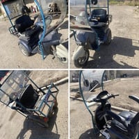 دراجه شحن ثلاثيه للبيع لون نيلي سله ومضله وجامه بطارياتها جديده بعدها ...