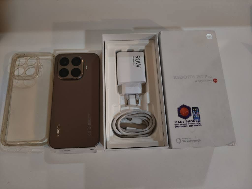 📱Xiaomi 15t pro 5g  gold

کامل ئەشیای خۆی لەگەڵە تەنانەت دەرزی سیمەکەش

زۆرپاک و نەکراوە بێ عەیب بەزەمانی یەک هەفتە

ڕام  12+12و512 گێگا

💳 2سیم و ئیسیم

🔋پاتری 5500 و 90وات +50وات وایەرلێس

📸 50میگاپێکسل ڤیدیۆ بە 4k 120 fps

🔭100x zoom 
پۆتریت 5x
بێحل لەڕوی کامێراو پۆترەیتو زوومەوە 

🏊‍♀️ip 68 بۆ ژیرە مەلە

🎮pubg 120 fps

💵 نرخی 780 هەزار قفڵ بێ معاملە 
. کەپسیشی فریوە

📞 *********** وەتسئەپ دخان, السليمانية
