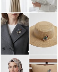 بروش فاخر • قلب جلولاء • مرصع ألوان