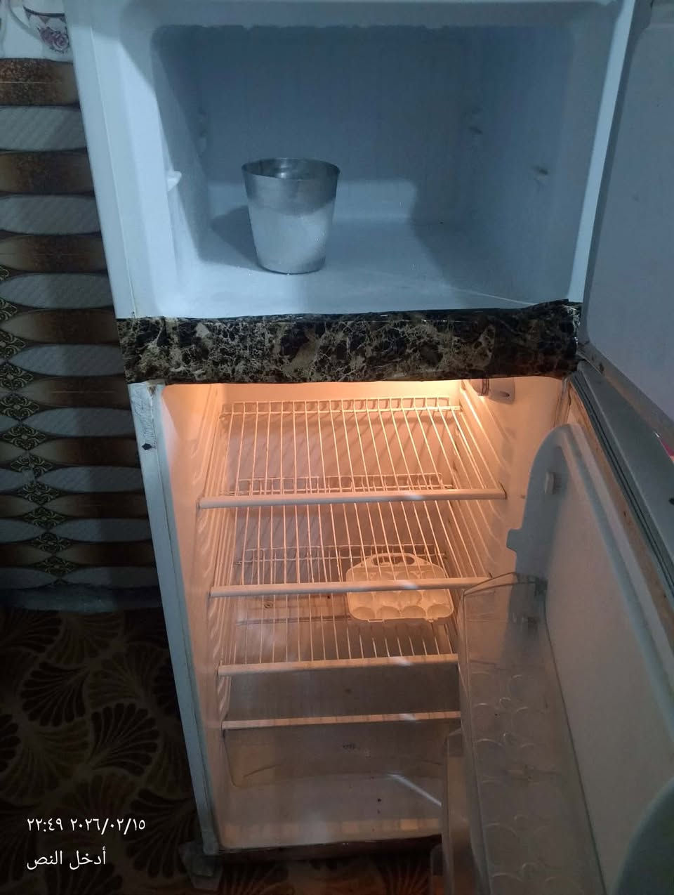 ثلاجه هيتاشي فول تجميد مستعجلين على بيعته مكانهه حي ميسان سعرهه ١٠٠ وبيهه مجال بسيط 
كتتور ٤ ابواب سلايت بي جامه مفطوره سعره ١٠٠ وبي مجال 
مكانه شارع المطار


**إذا كنت صاحب هذا الإعلان وتريد حذفه لأي سبب، رجاءا أرسل رسالة إلى الدعم الفني**