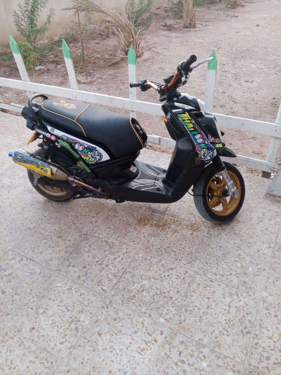 تخم كلجات امامي خلفي رياضي 
بوشه 58ونص 
صالنصه بوري عدل 
شيال رياضي 
سكان رياضي 
قبق عنبار رياضي 
قطره دهن رياضي 

رقم التلفون ***********
سعر الدراجه مليون و ١٥٠ وبيها مجال للشراي 

ول مو شراي لايدخل خاص ويتعب روحه
