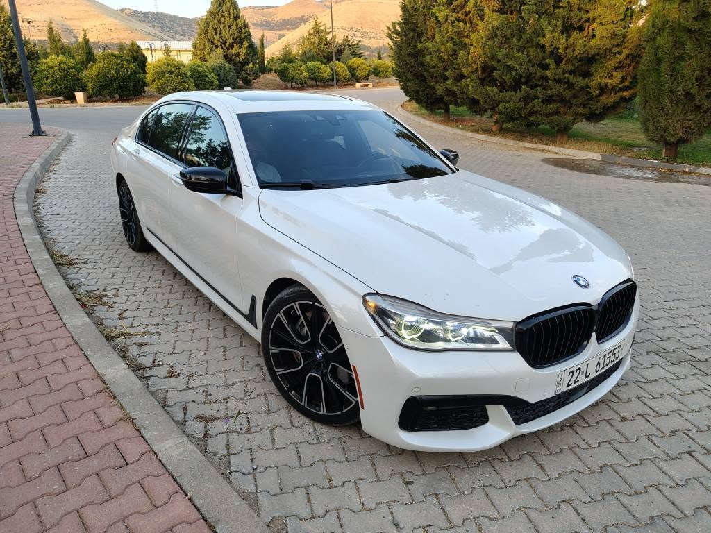 BMW 2017 750li 4.4 v8 full option 
***********
بەناوی خودای گەورەو میهرەبان
بە نیسبەد مۆسەفات
ئەوەی مۆسەفات هەبێت تیایەتی 
 چەمەلەقی سایەق ١ درگای سایەق بۆیاخی هەیە
بێ ناو گرتن ٢ پارچە
تاقم تایە و ویل تازە پاتری تازە سەیارەکە زۆر بێ مەسرەف و پاکە 
١١٠ هەزار ڕۆشتووە 
٢٨٥ گەڵا و معامەلە السليمانية, العراق
