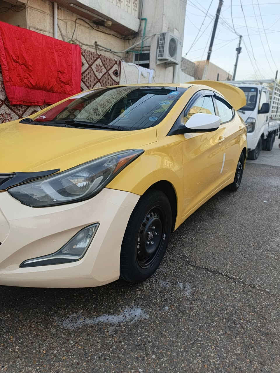 السلام عليكم لانتره 13 وارد امريكي نص فول رقم بغداد نكليزي بسمي تحويل ثاني يوم 
حاث قطعتين 
مكينه كير كفاله 
مكينه 1800
تخم تاير جديد 
تبريد تدفه شغال 
حداديه جديده 
منضومه غاز 
شاشه كامره 
مصفره هيه وغرمات 
الشراي خابر وبخدمتك 
مكاني ديالى. بعقوبه مكلف بل نشر 
هاتف ***********
