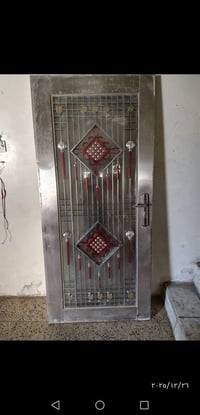 أبواب المنيوم قاصة للبيع. مع جرجوبة قياس ٩٥ في ٢٠٠  دبل جام ثقيل  مع ك...