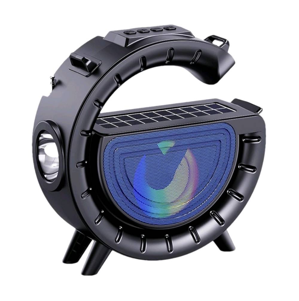 مديل DV - 800

- يتم شحنه عن طريق الكهرباء والطاقة الشمسية 

- يمتلك لوحة شحن شمسية لضمان امداده بالطاقة دون انقطاع

- يتميز بمصباح يدوي LED قوي ذات مدى 100 متر

- خاصية الراديو FM

- يأتي مع حزام 

- ستاند حامل للهاتف 

- اضاءة ملونة من الداخل 

- يدعم  USB و TF-card

- قياسات السبيكر :  203 * 75 * 205 mm

- مسافة الاتصال: 10 متر
ما هي مدة تشغيل البطارية بالساعات؟: 
الشحن على الطاقه الشمسيه 
هل توفر توصيل ضمن بغداد؟: 
نعم
هل هناك ضمان على المنتج؟: 
نعم يوجد ضمان