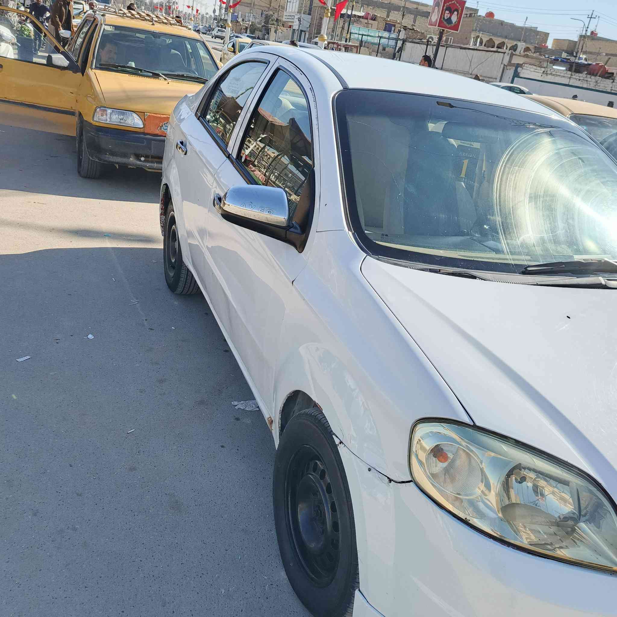 السلام عليكم افيو مديل ١٣ مسكر  مكينه جديدة حاويه تخم تاير جديد 
بيه ضربه ب الجاملغ الخلفي 
رايده ب٦٠ بيه مجال 
الاستفسار اكثر اتصل ***********
