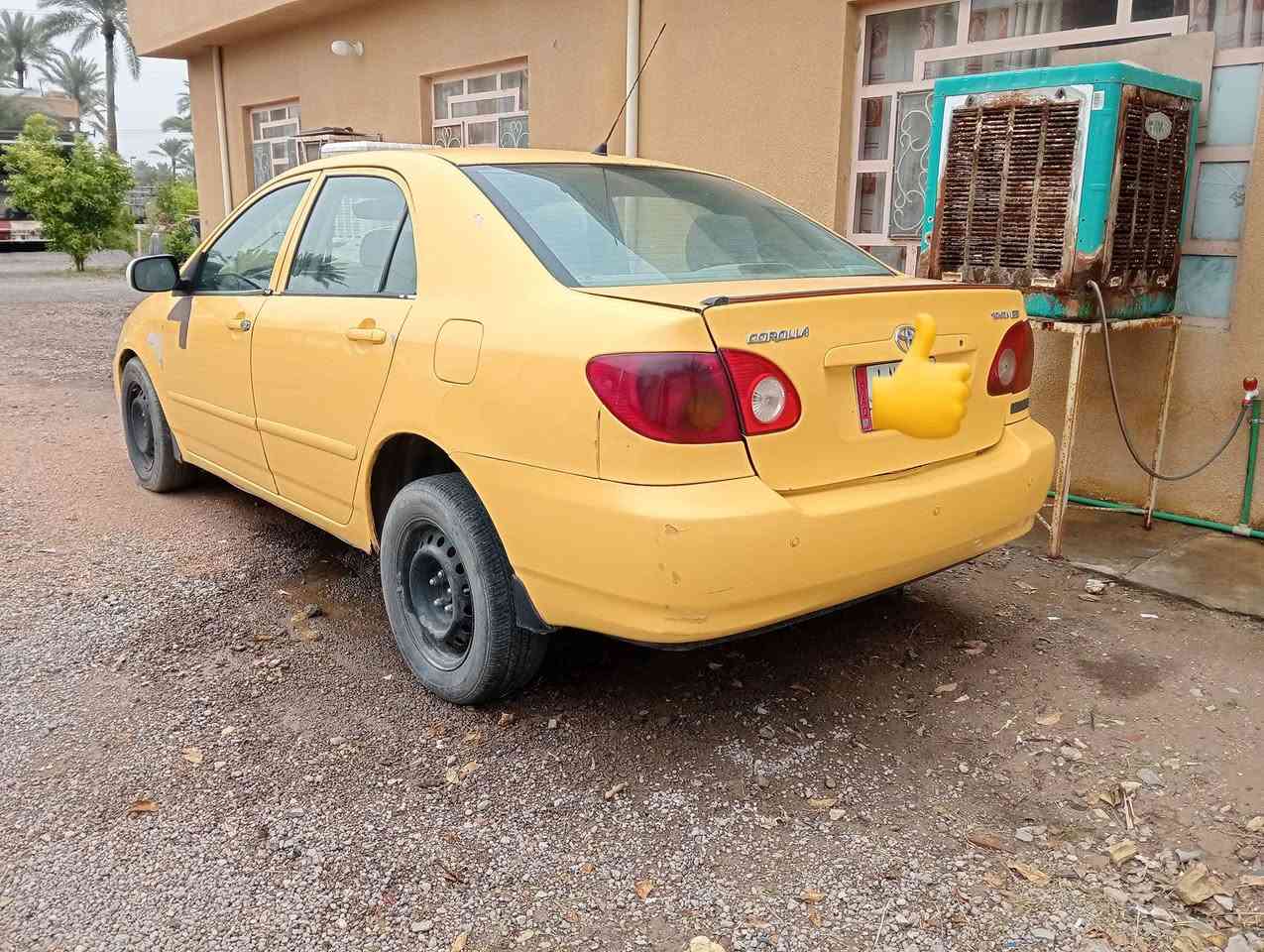 سلام عليكم 
للبيع كورلا 2008
مكينة بيها صوت 
كير جديد تخم تاير صدر جديد جاهزة نقصها مكينه 
***********
