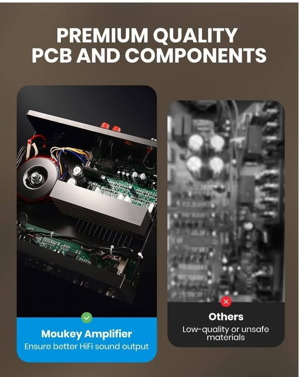 أجهزة استقبال ستيريو من Moukey مزودة بتقنية بلوتوث 5.0، نظام مكبر صوت ستيريو بقوة 400 واط، 2.0 قناة، مزود بمنفذ USB، وSD، وAUX، وRCA، ومدخل ميكروفون مع Echo، ومصباح LED للكاريوكي، ومكبرات صوت المسرح المنزلي - MAMP1 وسماعات ويا ٦٠ واط  لكل سماعه الجهاز غير مستخدم جديد سعر للكل ويا التوصيل ١٥٠ الف


**إذا كنت صاحب هذا الإعلان وتريد حذفه لأي سبب، رجاءا أرسل رسالة إلى الدعم الفني**