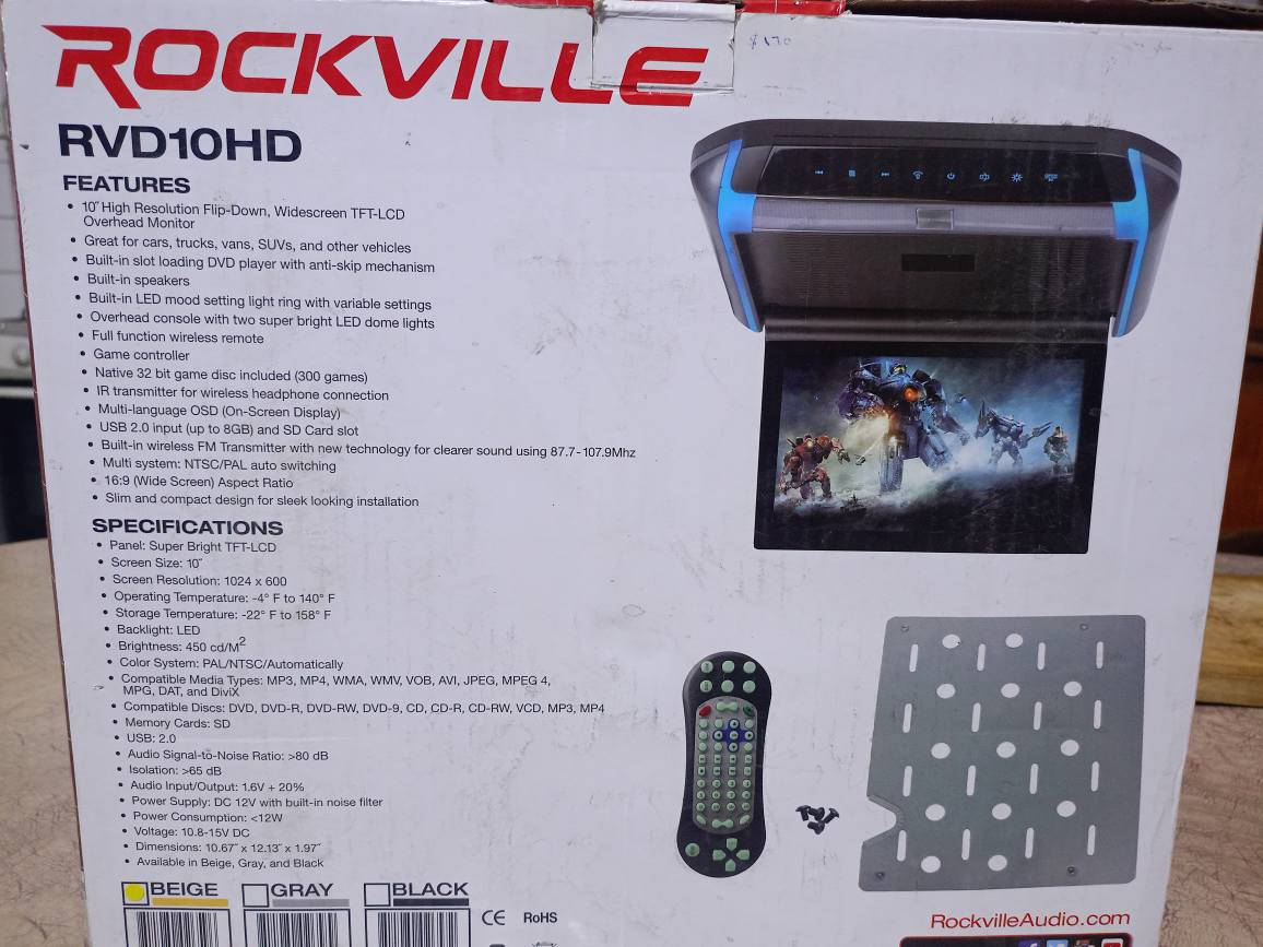 نوع الوسائطقرص مضغوط قابل لإعادة الكتابة، قرص DVD قابل لإعادة الكتابة، ملف MP3
لونزنجي -
حجم الشاشة10 بوصات
نوع الشاشةشاشة LCD
تقنية الاتصالHDMI، الأشعة تحت الحمراء، USB
شاشة روكفيل RVD10HD-BK مقاس 10.1 بوصة سوداء قابلة للطي، مشغل أقراص DVD، منفذ HDMI، منفذ USB، ألعاب، شاشة LED
حجم الشاشة: 10.1 بوصة. الأقراص المتوافقة: DVD-RW/DVD-9/DVD+RW/DVD-R/VCD/CD/CD-R/CD-RW/MP3/MP4
لوحة رقمية جديدة عالية الدقة: 1024 × 600
إضاءة حلقية LED مدمجة مع إمكانية تعديل الحالة المزاجية ومفتاح تشغيل/إيقاف بغداد, العراق


**إذا كنت صاحب هذا الإعلان وتريد حذفه لأي سبب، رجاءا أرسل رسالة إلى الدعم الفني**
