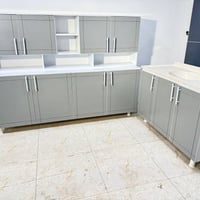 كاونتر MDF • ٢م • سنك مرمر ١م٢٠